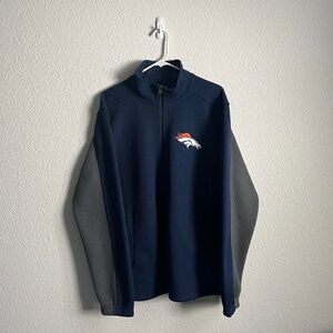 NFL Denver Broncos navy and grey full zip jacket